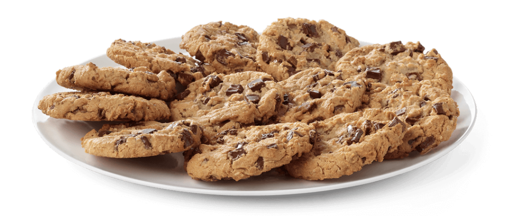 Platter of Chick-fil-A Chocolate Chunk Cookies